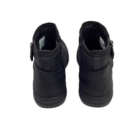 Merrell Andover Bluff Waterproof Womens 8 Nubuck Leather Ankle Booties Black Buc - Picture 7 of 13